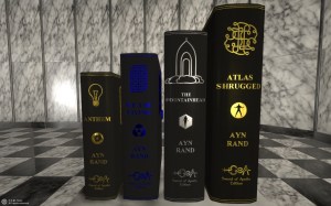 Ayn Rand's novels rendered in beautiful, elegant hardcover editions. Gold, silver, blue, bronze, black.