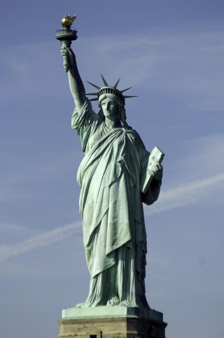 The Statue of Liberty. Lady Liberty needs moral theory for support.