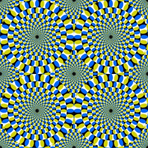Optical Illusion-Rotating Circles