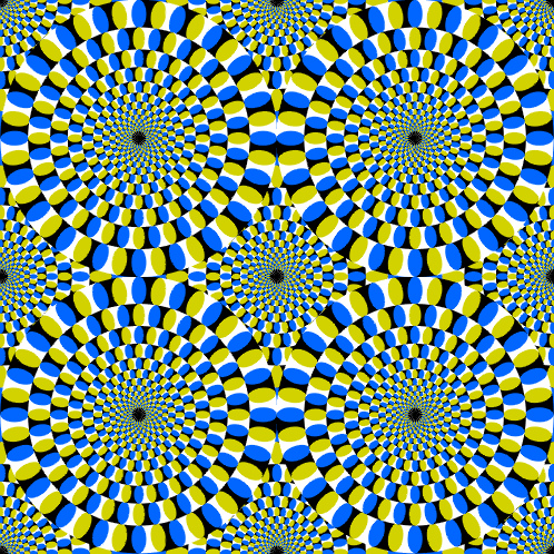 Optical Illusion-Rotating Circles
